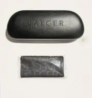 Jaeger Glasses Case With Cleaning Cloth 16x5.5x2cm