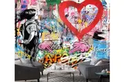3D Interesting Graffiti 1 Self-adhesive Vinyl Wallpaper Murals