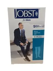 Jobst Medical Compression Socks 20-30 mmHg Mens XL Black Thigh CT 1 Pair 115411