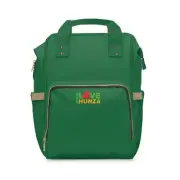 Multifunctional Diaper Backpack | Dark Green Color |I love hunza