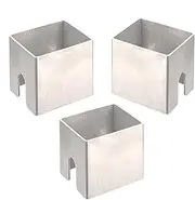 Barbecue Gasket Holder, 3X Stainless Steel Spacers For Fire Barrel, Dishwasher Safe Square Fireproof Board Grill Tray For Most Types Of Barrels