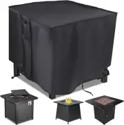 Fire Pit Cover,30 Inch Firepit Covers Square Gas Fireplace Fire Pit Table Cover
