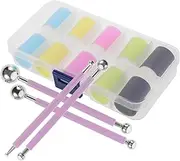 TEHAUX Set Finger Painting Graffiti Tool Ink Card Making Sponge Craft Finger Sponge Daubers Dotting Pen Tools Crafting Painting Chalk Drawing Project Sponge Drawing Sponge Metal Lavender