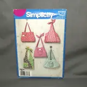 Simplicity Sewing Pattern W2381 Five Styles of Fabric Handbags Bags Uncut