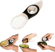 3 in 1 Avocado Slicer Pitter Banana Dragon Fruit Core Remover Kitchen Gadget
