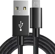 PS4 Controller Charging Cable for Xbox One,Sony Playstation 4 Dualshock 4 PS4 Slim/Pro,Samsung Galaxy S7 Edge/S7/S6/S4/S3,Note 5/4,LG G3 G4,Motorola,Android Nylon Braided Charger Sync Cord 6ft - 2Pack