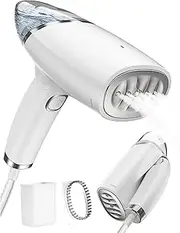 Portable Foldable Steamer for Clothes, Handheld Garment Steamer Iron, 1000W Powerful Steam Mini Iron with 100ml Tank, Brush and Measure Cup for Travel, Home, Office