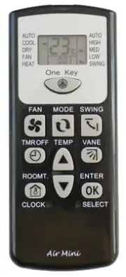Air-Conditioner Replacement Remote Control for SHARP