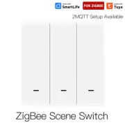AUBESS Tuya ZigBee 1-3Gang Smart Scene Switch Push Button,Battery Powered,Automa