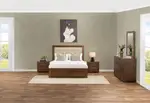 BOGOTA 4 Piece King Bed Dresser Chest Suite
