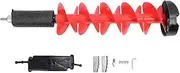 Ice Auger, 8in Electric Drill Bit with Floating Device, 28in Length Ice Drilling Tool for Deep Water Fishing, Power Ice Hole Cutter