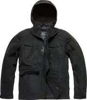 Vintage Industries Levin, textile jacket , color: Black , size: S