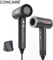 CONCARE Hair Dryer, Fast Drying Blow Dryer with Magnetic Nozzle 110,000RPM Ionic