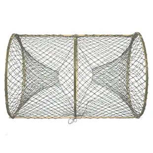 捕魚花籃魚籠魚網自動圓形折疊竹籠兩h頭通魚籃黑鯽魚籠甲魚籠鱉