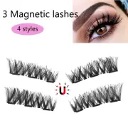 Coverage Glue-free Extension Tools Cross Wispy False Eyelashes Triple Magnet