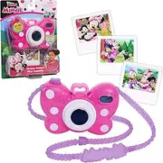 Disney Junior Minnie Mouse Picture Perfect Camera, Lights and Realistic Sounds Pretend Play Toy Camera for 3 Year Old Girls, Kids Toys for Ages 3 Up by Just Play