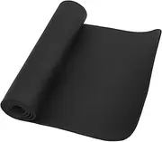 Parliky Sports Equipment Mat Gym Food Extra Long Yoga Mat Treadmill Rubber Exercise Mat Workout Pads for Floor Gym Pads Flooring Floor Padding Workout Mats for Gym Exercise Mats Nbr Black