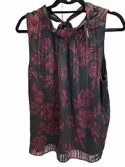 White House Black Market Tie Back Halter Size XL New With Tags