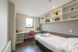 聖潘克拉斯車站附近現代學生客房套房酒店Modern Ensuite Student Only Rooms Near St Pancras Station