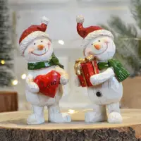 在飛比找momo購物網優惠-【YU Living 信歐傢居】日本進口聖誕雪人擺飾 公仔 