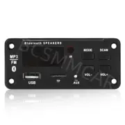Bluetooth 5.0 Car FM Radio Module Speaker MP3 Decoder Board USB TF FM AUX Player