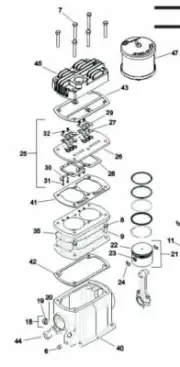 SS3, SS4, SS4L5 Ingersoll Rand Type 30 Head 97330690 Ref # 45