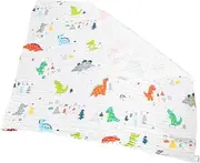 Toddmomy Bath Towel for Newborns and Soft and Absorbent Girl Towel with Cute Cartoon Dinosaur Print for Bathing and Swaddling Comfortable Gauze Material