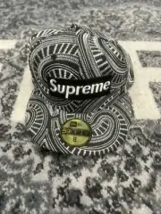 S/S 2014 Black Supreme New Era Uptown Box Logo Fitted Hat - Size Sz 8