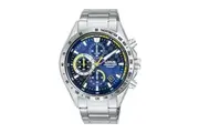Lotus Men's RM311JX9 Chronograph Watch - Black Dial, Stainless Steel Bracelet