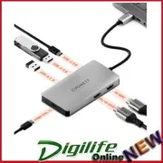 Cygnett Unite 6-in-1 USB-C Adapter 2xUSB-A, 1xUSB-C,1xUSB-C 100W PD, 2xHDMI 8K