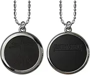 Emf Protection Da Vincci Inspired Vitruvvian Body Proportion Blocker Amulet Necklace,Meditation Volcanic Stone Blocker Shield Energy Necklace(43mm)