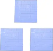 300 Pcs 10X10X1mm Silicone Thermal Pad for Conductive Heat Sink Insulation Pate, Blue