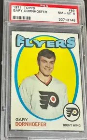 1971-72 Topps #89 Gary Dornhoefer PSA 8