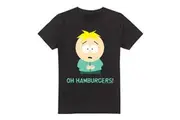 South Park Mens Oh Hamburgers Butters T-Shirt (Black) - UTTV7205