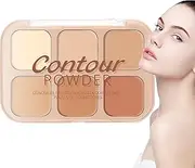 Powder Contour Palette - Compact Powder Palette | Facial Makeup Contouring | Delicate And Natural Tone Beauty Supplies For Parties, Night Out, Shopping, Daily Use And Dating