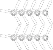 SEWACC 10pcs DIY Fork Spring Clip Lamp Holder Bracket Easy Installation Adapter for Custom Lighting Projects Secure and Stable Design for Glass Fabric Lampshades