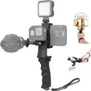 2in1 Ergonomic Portable Action Camera+Smartphone SYN Hand Grip Stabilizer Com...