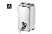 Vivva Soap Dispenser Hand Wash Shampoo Shower Liquid Manual Bathroom Wall Mount - 3 Volume