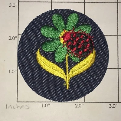 Ladybug Patch - Flower / on Denim