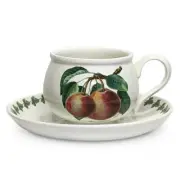 Portmeirion Pomona Romantic Breakfast Cup & Saucer, Orange Pear (49050)