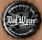 USA Plastic Lined Beer Crown Bottle Cap: Bad Water Brewing