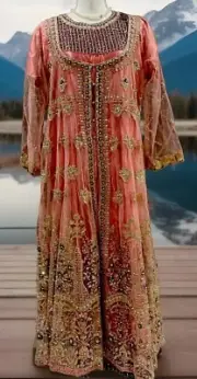 Top Brand Ladies Luxury Long Dress With Heavy Work Gown By Asim Jofa Bust 39 &41