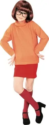 's Scooby Doo Velma Costume, As Shown, Small