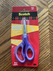 Blunt Tip Kids 5" Scissors, Scotch 3M, Purple Color Brand New
