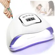 UV LED Nail Lamp, Professional Salon Gel Lamp, Nail Dryer for Curing All Kinds of Gel/Polish/Varnish, UV Nail Light with 4 Timer Setting, Nail Polish Curing Gel LED Dryer, Professional Nail Art Tools