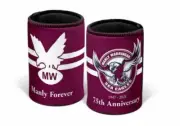 126306 MANLY SEA EAGLES NRL 75TH ANNIVERSARY 1947-2021 NEOPRENE CAN COOLER