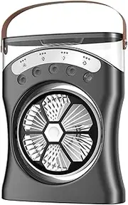 Lpsdssre Misting Desk Fan,Rechargeable Desk Misting Fan | Hot Weather Use Three-Speed Quiet Machine for Students Teens Bedroom Living Room Study Room Dorm