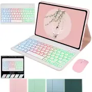 For Lenovo Tab M11 TB-330FU Backlit Bluetooth Keyboard Leather Case Cover Mouse