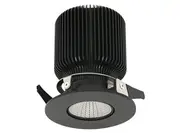 MFL By Masson Accent Gimble LED Dimmable Black Downlight in Warm White