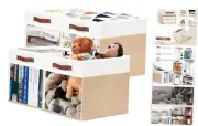 Fabirc Storage Cube Bins 13x13x15 Storage Cube Bins, 4 Pack Foldable
